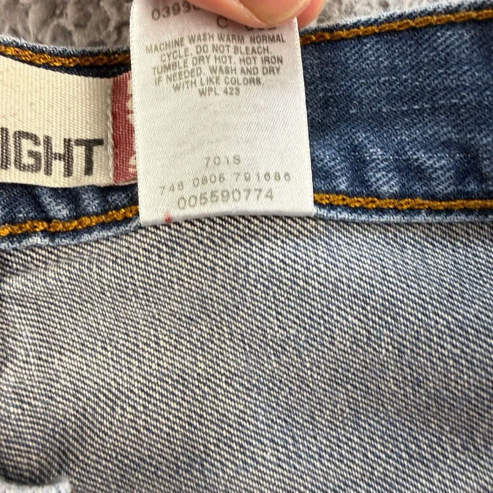 Levis 559 Relaxed Fit Straight Leg Jeans Mens 32x31 (Tag 32x32) Distressed Y2K